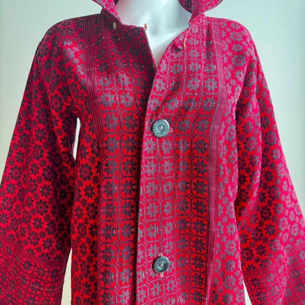 Vintage Ethnic Unique Floral Print Jacket M - Picture 3 of 9